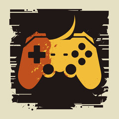 simple  flat game logo symbol illustration