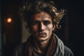 GENERATIVE AI: Confidently Messy -  illustration of 
 Unstyled Hair Person