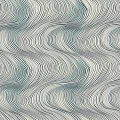 Seamless Wallpaper Background. Minimalistic Abstract Pattern With Soft Lines And Curves. Generative AI