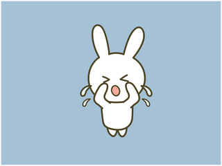 えーん_大泣きするするポップなうさぎ