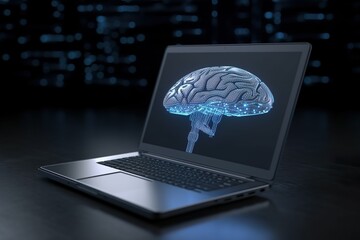 laptop and brain