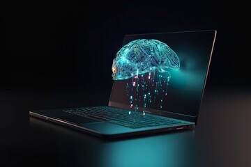laptop and brain