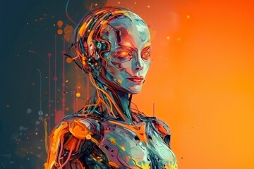 humanoid robot illustration