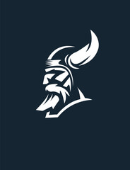 viking Head Logo Vector Template Illustration Design. Mascot Viking Logo design viking sport logo