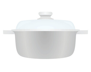 Isolated cooking pot. vector illustration