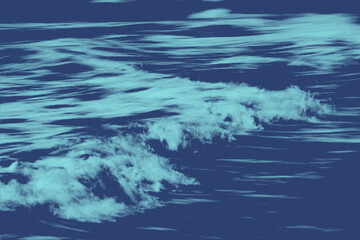 waves on the sea halftone texture poster blue