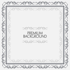 creative abstract background with floral boarder 