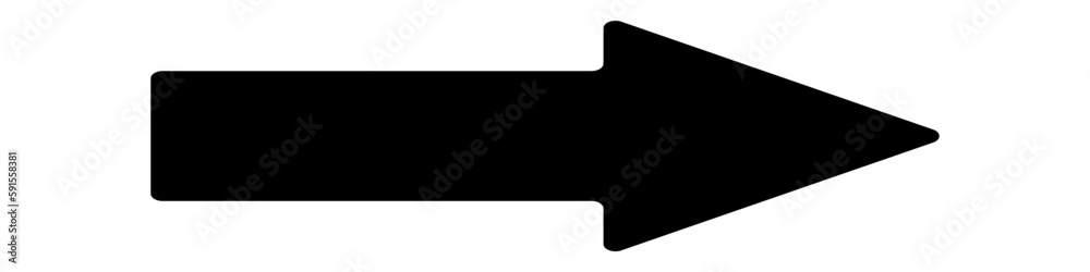 Poster arrow black vector. right arrow vector icon. pointer vector icon.