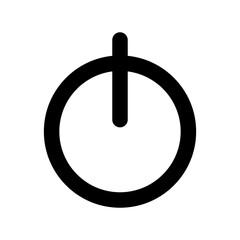 On or off sign vector. Launch button icon. Start vector icon.