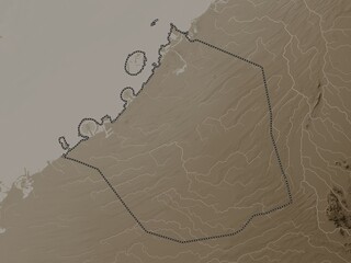 Dubay, United Arab Emirates. Sepia. No legend © Yarr65
