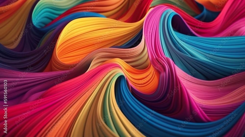 Aufkleber abstract background with colorful plasticine, acrylic paints or plastic material texture with flowin