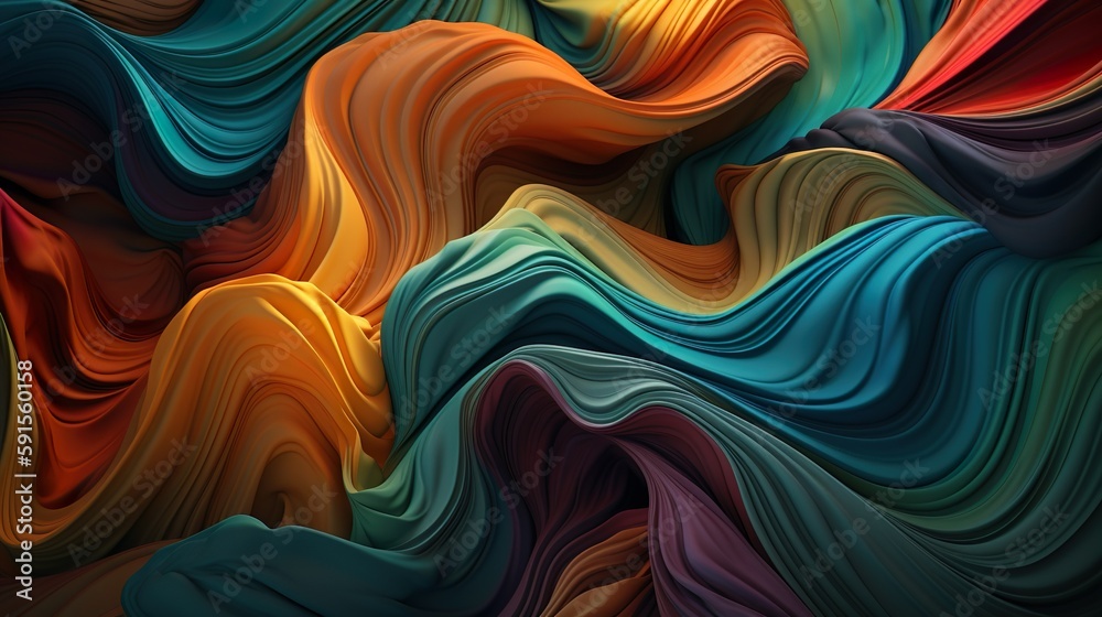 Aufkleber abstract background with mix colorful plasticine or plastic material texture with wrinkled and crump
