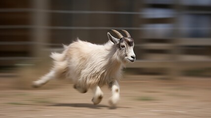 Pygmy Goat in Action