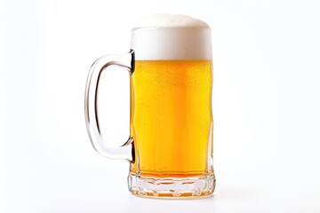 glass of beer isolated