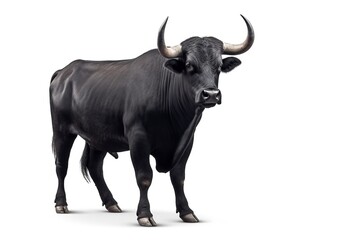 bull isolated on white