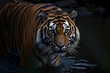 tiger in the water