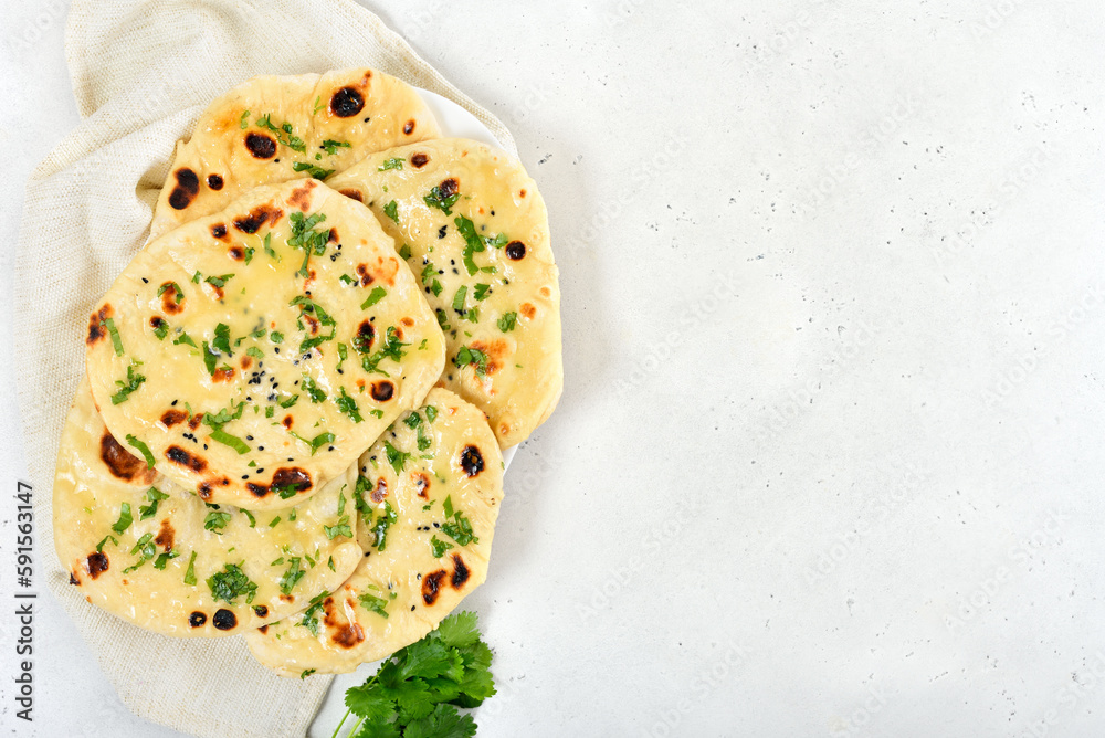 Sticker indian naan bread