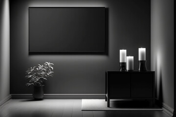 modern interior with tv