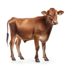 cow isolated on white
