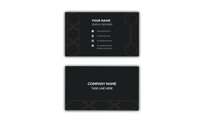 Corporate Modern Business Card Design Template Creative and Clean Business Card Name Card Visting Card Simple Flat Vactor Design Vactor Illustration Print Template
