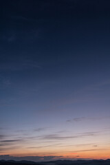 Dramatic sunset background at night.