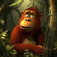 orangutan, jungle, 