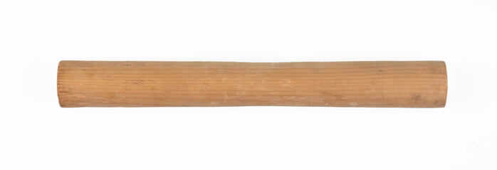 wooden stick dowel isolated on white background