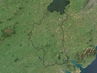 Armagh, Northern Ireland. High-res satellite. No legend