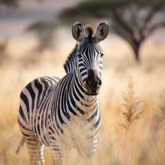 Fototapeta na wymiar zebras in continent