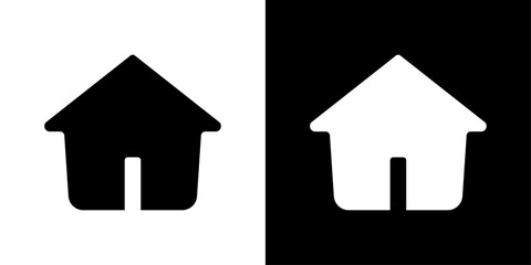 black and white home icon homepage home house property vector design
