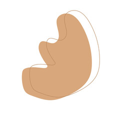 Brown Aesthetic Blob