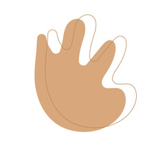 Brown Aesthetic Blob