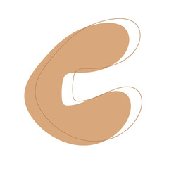 Brown Aesthetic Blob