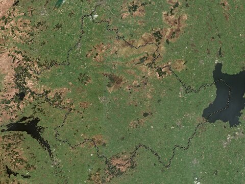 Tyrone, Northern Ireland. High-res satellite. No legend