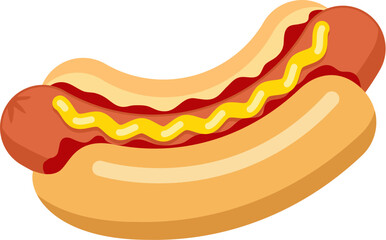 vector hot dog