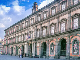 Fototapeta premium Royal Palace of Naples, Italy