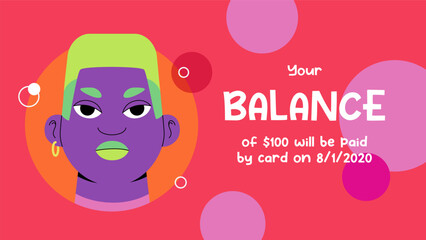 Guy With Green Hair Banner Template