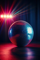 Fototapeta na wymiar disco ball background, generative ai