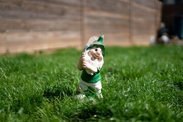 Garden Irish GAA gnome on the grass