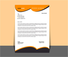 business corporate letterhead design template