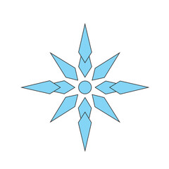 Obraz premium Sun Star Ice Geometric