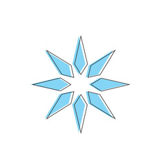 Sun Star Ice Geometric