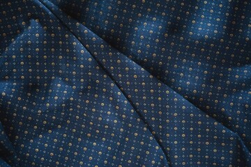 Naklejka premium Abstract structure- wrinkles on the fabric. Textile- simple dark background