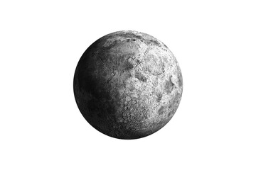Obraz premium Digitally generated full grey moon