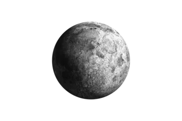 Fotobehang Digitally generated full grey moon © vectorfusionart