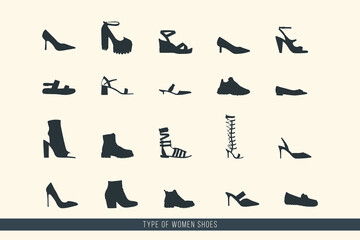 collection of women shoes