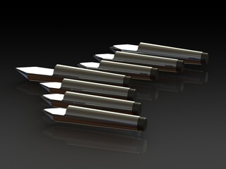 Half Dead Center MT3 4 – Lathe Centre Set 3D Rendering