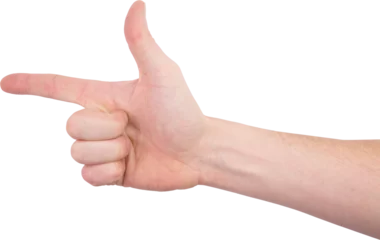 Gordijnen Cropped hand gesturing © vectorfusionart