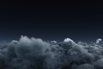 Scenic view of cloudscape at night