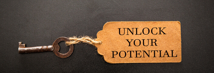 unlock your potential concept.